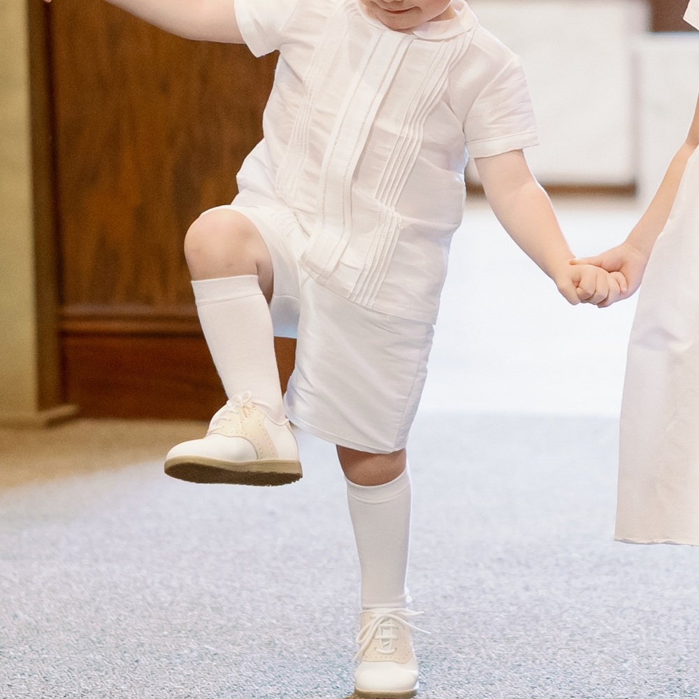 Classic White Kids Matching Set